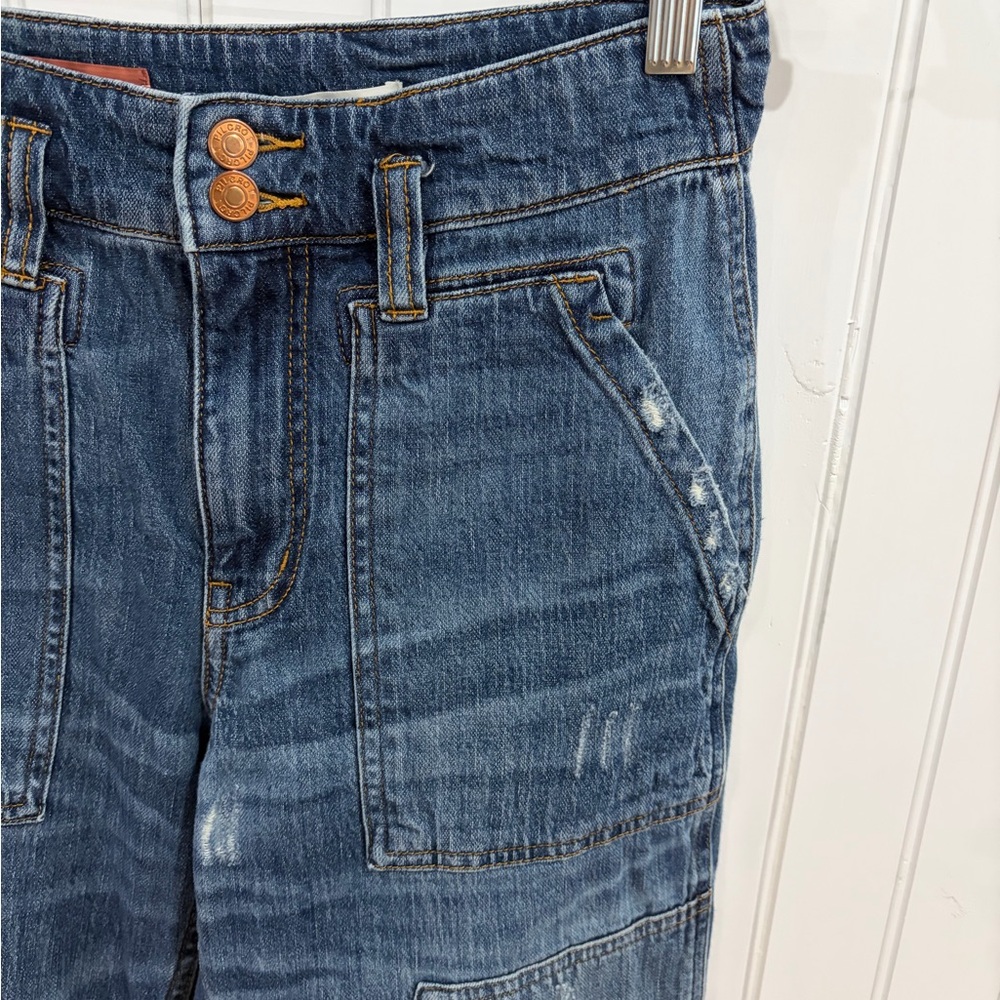Anthropologie Pilcro The Wanderer mid-rise relaxed distressed utility jeans - Picture 4 of 12